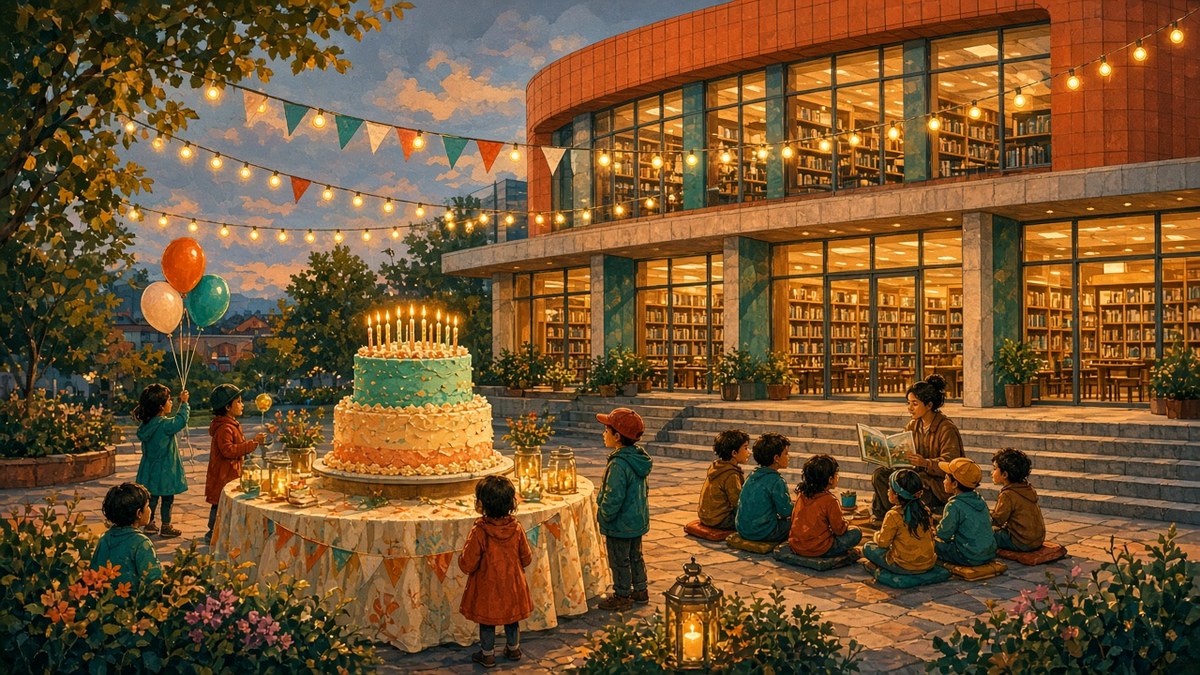Illustration — Library Turns 100 at Central