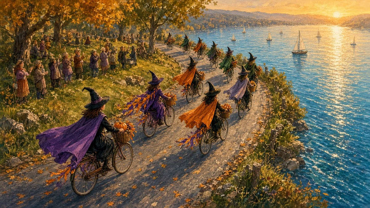 Illustration — Lakeway Witches Ride